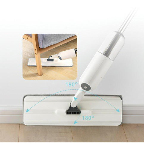Imagen 7 de 8 de Mopa Trapeador Piso Iqual 1610 Spray Mop Rociador Giro 360°
