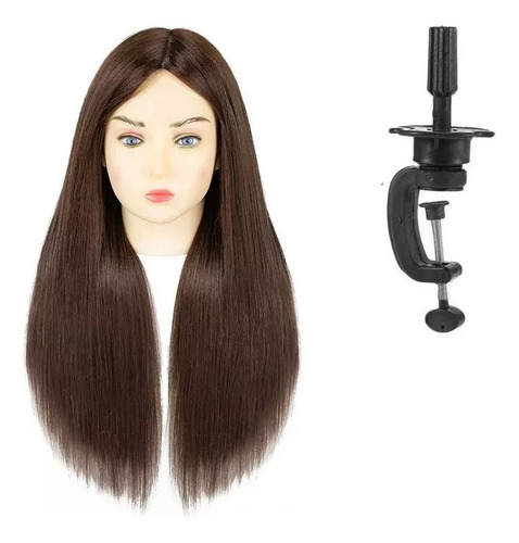 Cabezas Práctica 85% Cabello Real Humano Maniquí Maqillaje