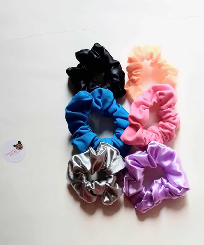 Scrunchies Moñeras Set De 6 Moñeras Variadas
