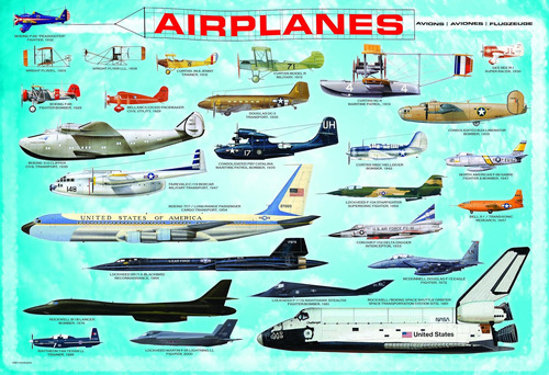 Rompecabezas De 100 Piezas De Aviones