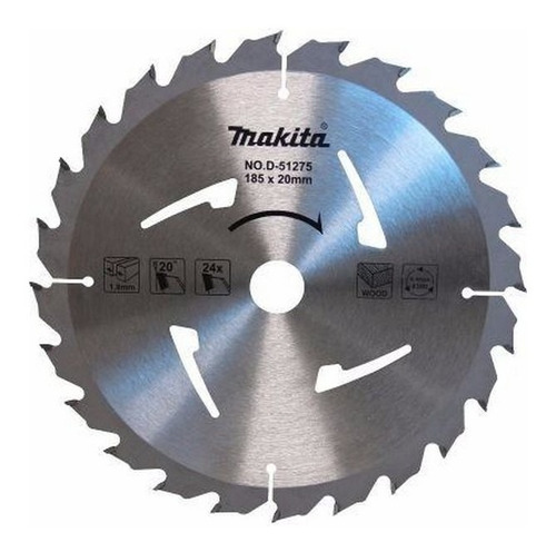 Disco De Serra Circular Widia    7.1/4x20x24d  Makita D51275