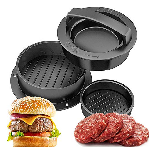Prensa Para Hamburguesas Kit Antiadherente Para Hacer Hambur