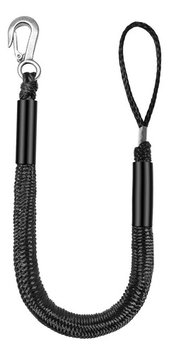 2x Anchor Bungee Dock Line Dockline Cuerda De Negro Negro