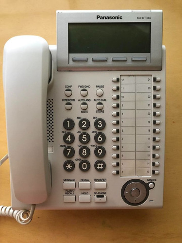 Teléfono Digital Panasonic Kx-dt346 Blanco
