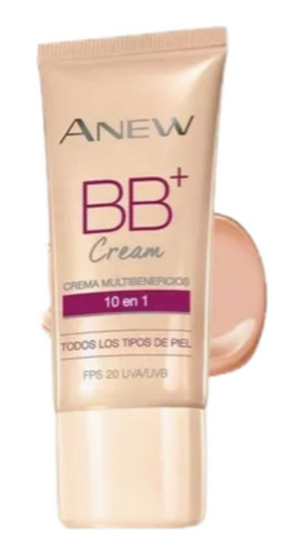 Bb Cream Anew Avon 10 Beneficios Tono Beige Medio 