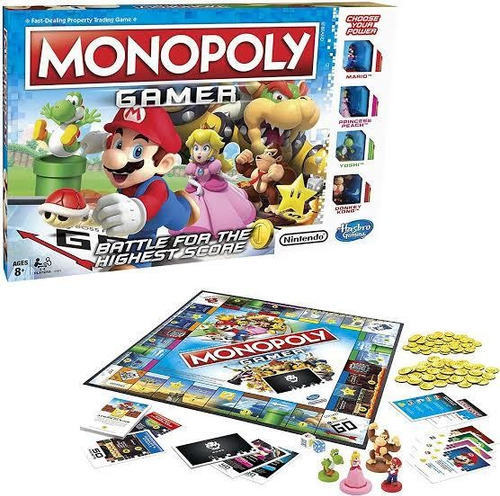 Imagen 2 de 2 de Monopolio Monopoly Gamer Mario Bross - Hasbro Gaming