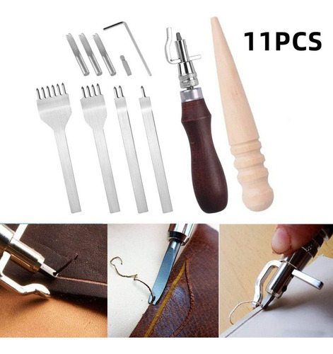 Juego De 11 Herramientas Para Coser Cuero