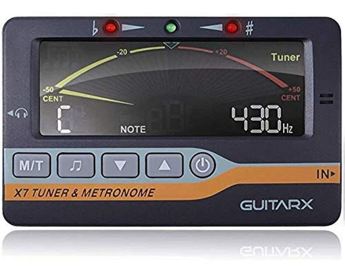 Guitarx X7 Afinador De Guitarra Metronome Pantalla A Color F