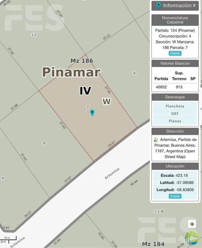Imagen 5 de 5 de Venta - Lote - Pinamar Norte