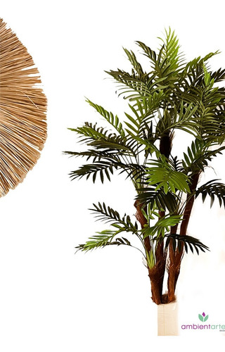 Planta Palmera- Areca Artificial X5 Brazos De 190 Cm Aprox.
