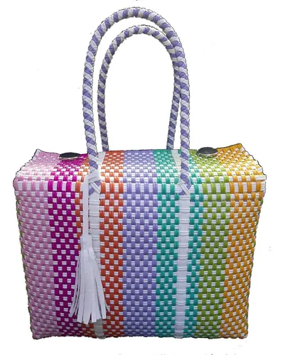 Bolsas Artesanales Tejidas A Mano Pl stico Toquilla Cuotas sin