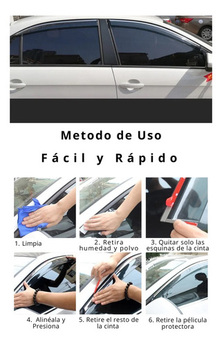 4 Windows Visor Honda Civic Sedán 2001 02 03 04 2005 Mugen