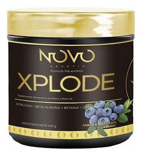 Pre-entreno Deportivo Xplode 450g Sabor Mora Azul Novo