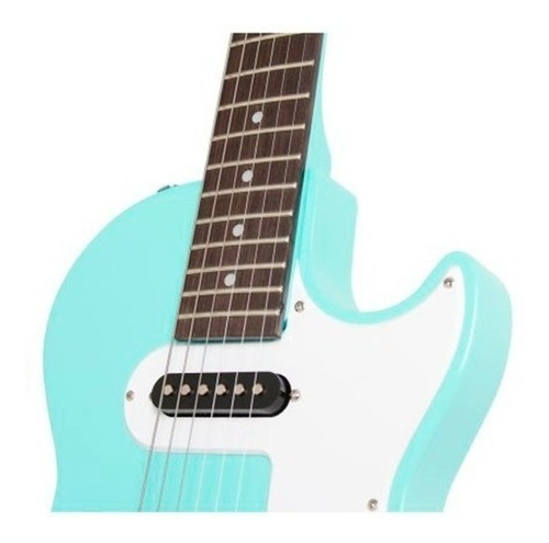 Guitarra eléctrica Epiphone Les Paul SL de álamo 2017 turquoise con diapasón de palo de rosa