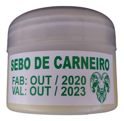 Imagem 2 de 6 de Sebo De Carneiro Puro Para O Rosto - Mãos - E Pés*