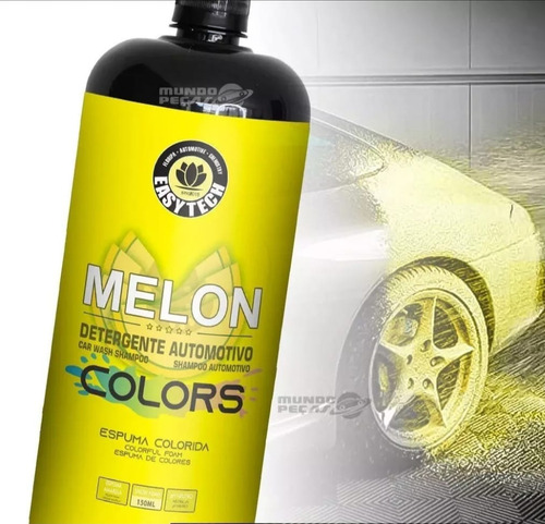 Shampoo Automotivo Melon Color Espuma Amarela 500ml Easytech