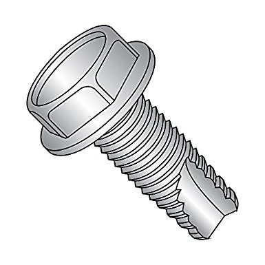 Tema 18-8 Acero Inoxidable De Corte Tornillo, Acabado Normal