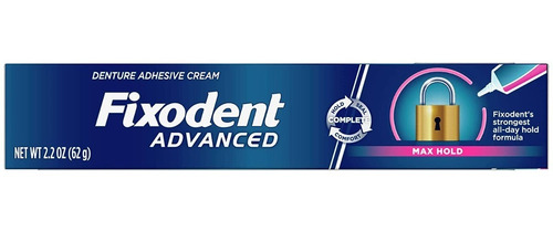 Adhesivo Fixodent Advanced Dental Adhesive Cream Max Hold