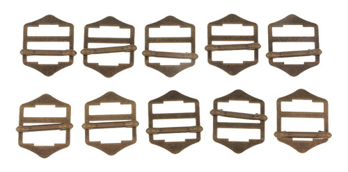 10 Piezas Metal Sastre Deslizante Hebilla Ajustable Botón De