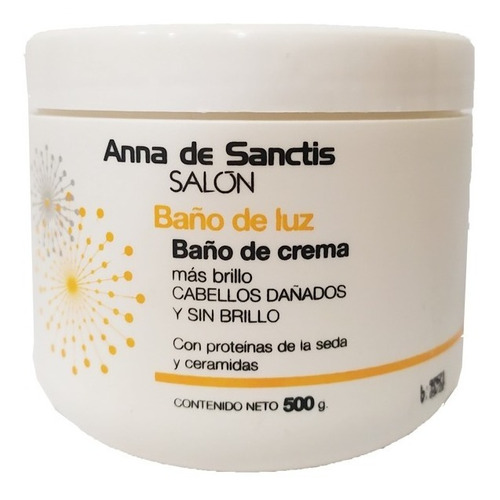 Baño De Crema Luz Cabellos Dañados Reparador Olio 500 Grs