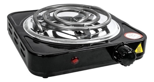 Fogão Cooktop Elétrico Fogareiro 1 Boca 1.000 Watts Cor Preto 220v