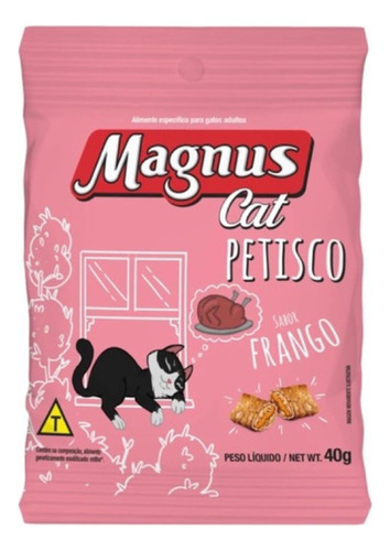 Petisco Magnus Cat Sabor Frango Para Gatos Adultos 40g