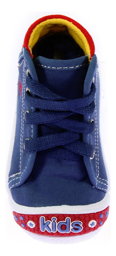 Tenis Botita Niño Bebe Casual Vane Kids 673 Azul 12 A 16 Bg