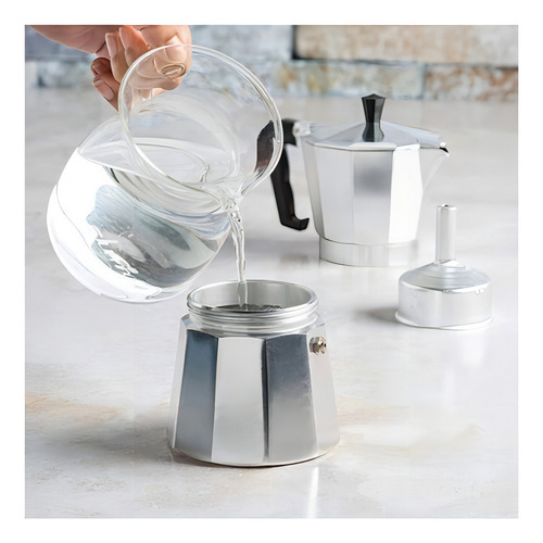 Cafeteira Italiana Alumínio 9 Xícaras 450ml Cor Aço inoxidável