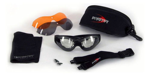 Goggles Bobster Spektrax Micas Intercambiables Gafas Moto Lente Armazón Negro Talla G