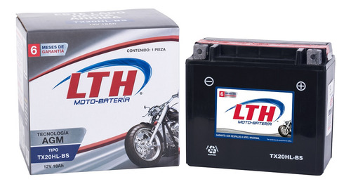 Batería Utv Lth Arctic Cat Prowler 550 550cc - Tx20hl-bs