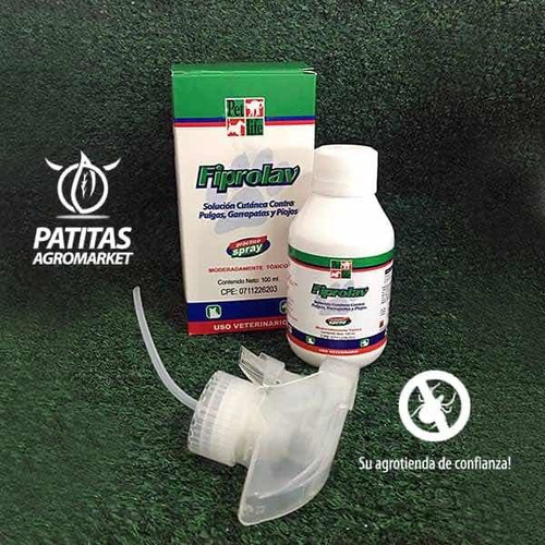 Fiprolav Spray 100 Y 250ml Garrapatas Y Pulgas