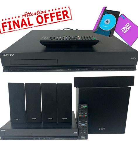 Home Theatre Sony Blu Raydvd Hdmi Import Usa 110v No Envio Negro 0 (Usado)