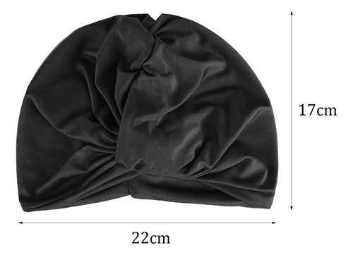 Gorro De Natación Elástico Para Mujer, Cubierta De Turbante