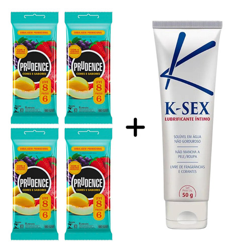 Preservativo Cores E Sabores + Lubrificante Kit 32 Camisinha