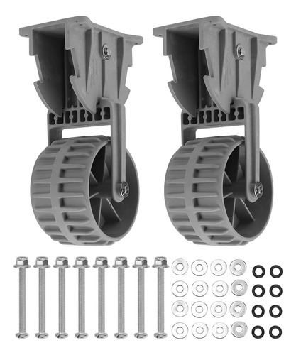2 Ruedas De Bote, Ruedas Retráctiles Abatibles, Par De Rueda