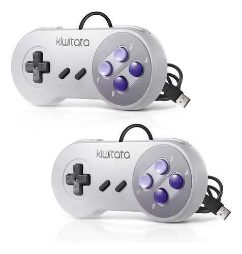 Controlador Usb Kiwitata 2x Classic Snes Para Pc Mac Raspber