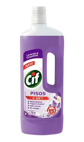 Limpiador De Pisos Cif 4en1 Lavanda X 750ml