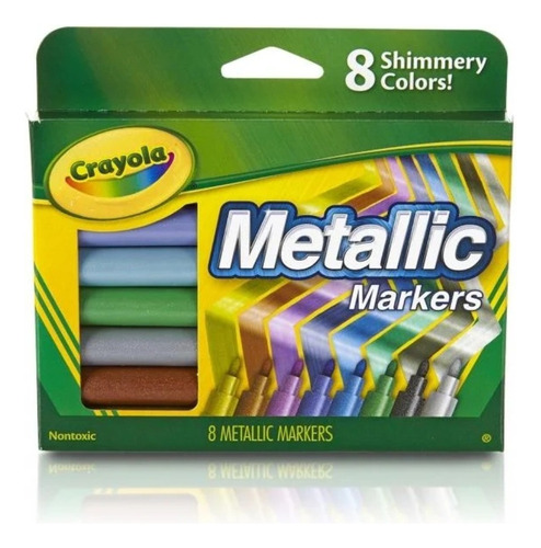 Marcadores 8 Colores Metalicos Crayola 