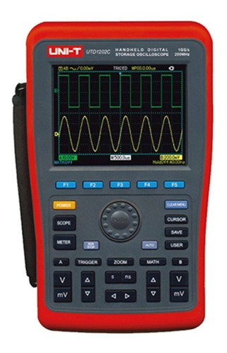 Osciloscopio Portatil 200mhz 1gs/s Modelo: Utd1202c