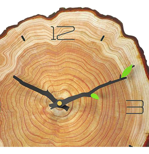 T Reloj De Pared Silencioso De 12 Pulgadas, Reloj 4 Números