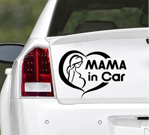 Stickers Mama A Bordo Autos Camionetas Etc Mde