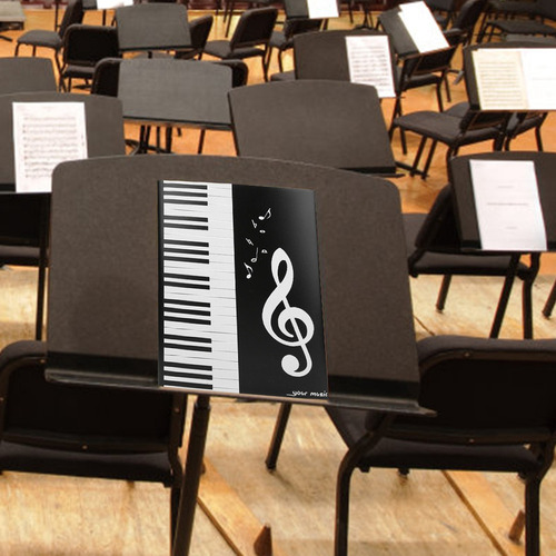 Pasta De Partitura De Música Tamanho A4 4 Páginas Piano Temá