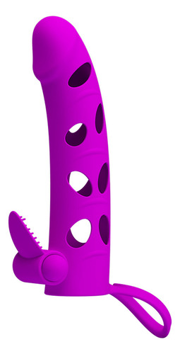 Funda Vibradora Prolongadora Engrosadora Testiculos Rabbit 6 Color Fucsia