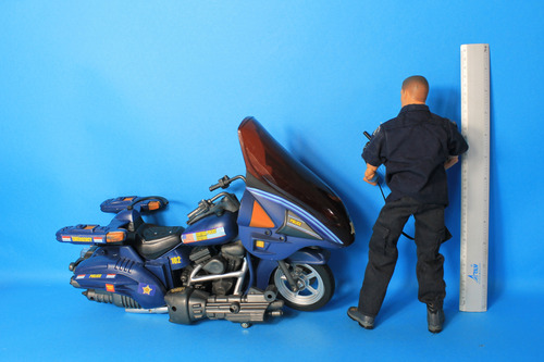 Figura Policia Gi Joe Figura De Accion Con Motocicleta (Usado)