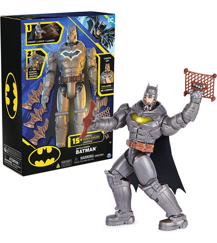 Figura De Acción Batman Battle Strike De Spin Master Batman Dc