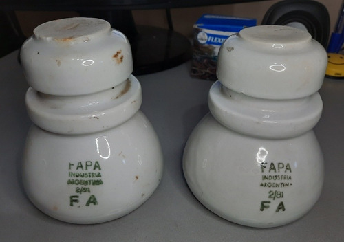 Antiguo Aislador Porcelana Ferrocarril Telégrafo Fapa