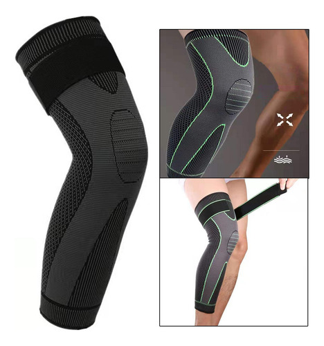 Rodillera Con Almohadillas De Gel Negro L Tamaño Múltiple
