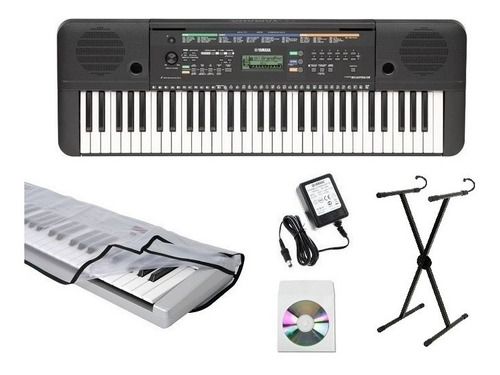 Teclado Yamaha Psr E-263 Con Base Y Forro + Metodo Dvd