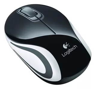 Mouse Logitech M187 Mini Inalambrico Negro & Bco 910-005459