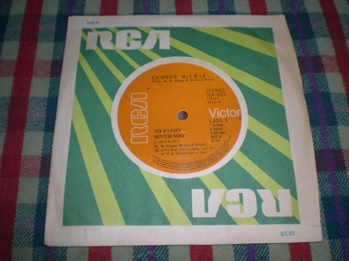 George Mccrae / No Estoy Mintiendo Vinilo Simple (14)